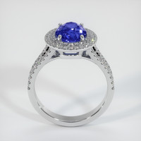 3.30 Ct. Blue Sapphire Ring, 10K White Gold 3