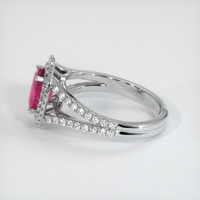 1.68 Ct. Purplish Red Ruby Ring, 10K White Gold 4