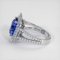 4.59 Ct. Blue Sapphire Ring, 10K White Gold 4