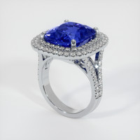 12.04 Ct. Sapphire Ring, 14K White Gold 2