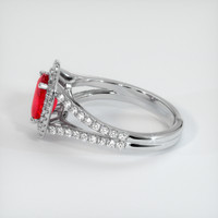 1.41 Ct. Ruby Ring, 14K White Gold 4