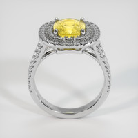 4.08 Ct. Sapphire Ring, 14K White Gold 3