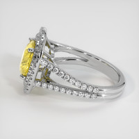 4.08 Ct. Sapphire Ring, 14K White Gold 4
