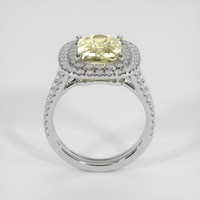 3.65 Ct. Yellow Sapphire Ring, 14K White Gold 3