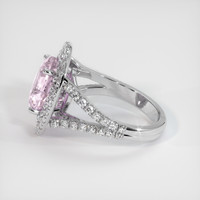 4.59 Ct. Pink Sapphire Ring, 14K White Gold 4