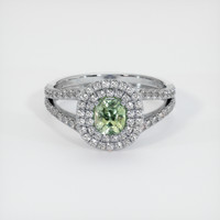 1.06 Ct. Sapphire Ring, 14K White Gold 1