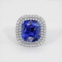 12.04 Ct. Sapphire Ring, 18K White Gold 1
