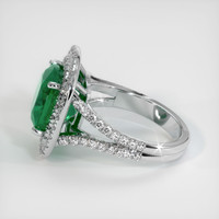4.39 Ct. Emerald Ring, 18K White Gold 4