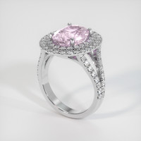 4.59 Ct. Sapphire Ring, 18K White Gold 2