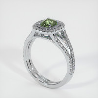 1.06 Ct. Sapphire Ring, 18K White Gold 2