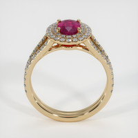 0.97 Ct. Ruby Ring, 14K Yellow Gold 3
