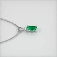 0.66 Ct. Emerald Pendant, Platinum 950 3