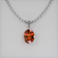 5.16 Ct. Gemstone Pendant, Platinum 950 1