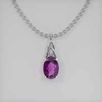 3.83 Ct. Gemstone Pendant, Platinum 950 1