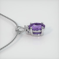 0.72 Ct. Violet Sapphire Pendant, Platinum 950 3