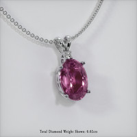 1.78 Ct. Sapphire Pendant, Platinum 950 2