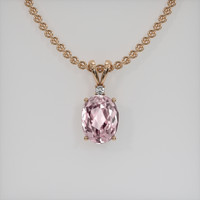 2.52 Ct. Gemstone Pendant, 14K Rose Gold 1