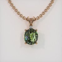 4.03 Ct. Gemstone Pendant, 14K Rose Gold 1