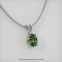 1.20 Ct. Gemstone Pendant, 14K White Gold 2