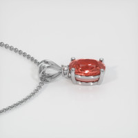 3.03 Ct. Sapphire Pendant, 14K White Gold 3
