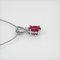 2.31 Ct. Ruby Pendant, 14K White Gold 3