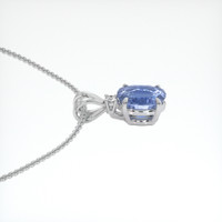 1.33 Ct. Bi Color Sapphire Pendant, 14K White Gold 3