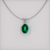 Emerald Pendant 1.00 Ct. 18K White Gold Preview