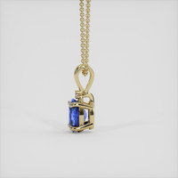 0.98 Ct. Blue Sapphire Pendant, 10K Yellow Gold 3