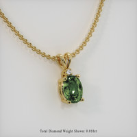 1.20 Ct. Gemstone Pendant, 14K Yellow Gold 2