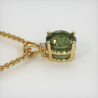 4.03 Ct. Gemstone Pendant, 14K Yellow Gold 3