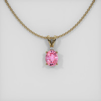1.74 Ct. Sapphire Pendant, 14K Yellow Gold 1