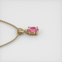 1.74 Ct. Padparadscha Sapphire Pendant, 14K Yellow Gold 3