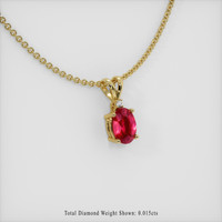 Ruby Pendant 1.12 Ct. 14K Yellow Gold Preview
