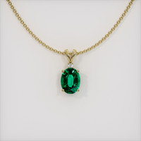 Emerald Pendant 1.00 Ct., 18K Yellow Gold Preview