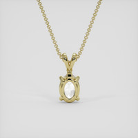 1.01 Ct. White Phenakite Pendant, 18K Yellow Gold 4