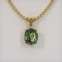 4.03 Ct. Gemstone Pendant, 18K Yellow Gold 1