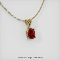 Ruby Pendant 1.08 Ct., 18K Yellow Gold Preview