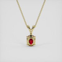 1.51 Ct. Ruby Pendant, 18K Yellow Gold 4