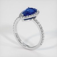 2.70 Ct. Sapphire Ring, Platinum 950 2