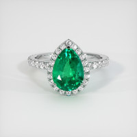 2.28 Ct. Emerald Ring, Platinum 950 1