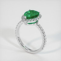 2.28 Ct. Emerald Ring, Platinum 950 2