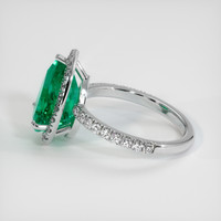 3.23 Ct. Emerald Ring, Platinum 950 4