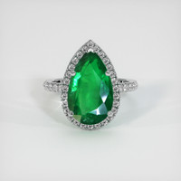 5.52 Ct. Emerald Ring, Platinum 950 1