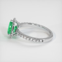 0.82 Ct. Emerald Ring, Platinum 950 4