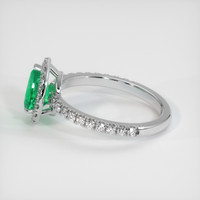 1.01 Ct. Emerald Ring, Platinum 950 4