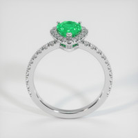 0.98 Ct. Emerald Ring, Platinum 950 3