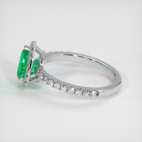 0.98 Ct. Emerald Ring, Platinum 950 4