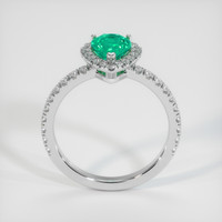 0.74 Ct. Emerald Ring, Platinum 950 3