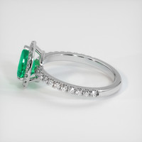 0.83 Ct. Emerald Ring, Platinum 950 4