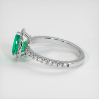 0.95 Ct. Emerald Ring, Platinum 950 4